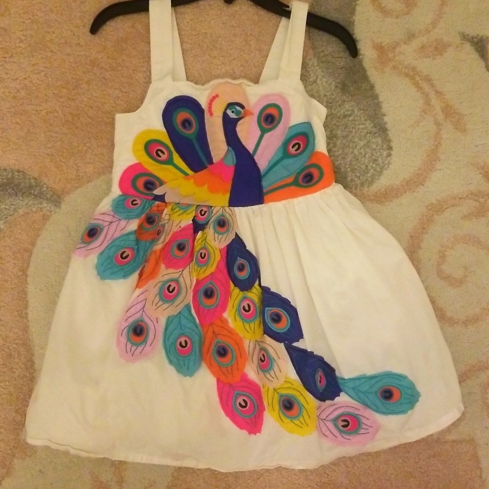 Boden peacock dress